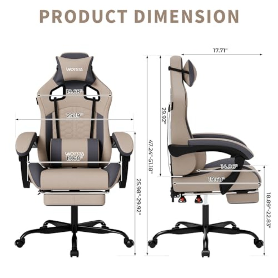 Silla de juego con función de  - Massage reseña y precio