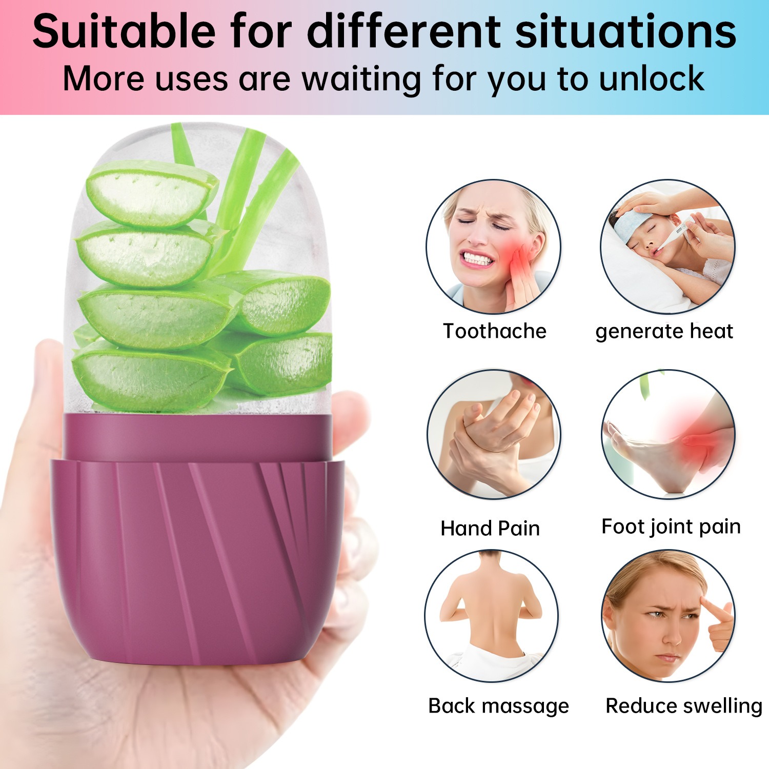 Rodillo Facial Estético con Ra - Face Ice Roller Puffiness reseña y precio