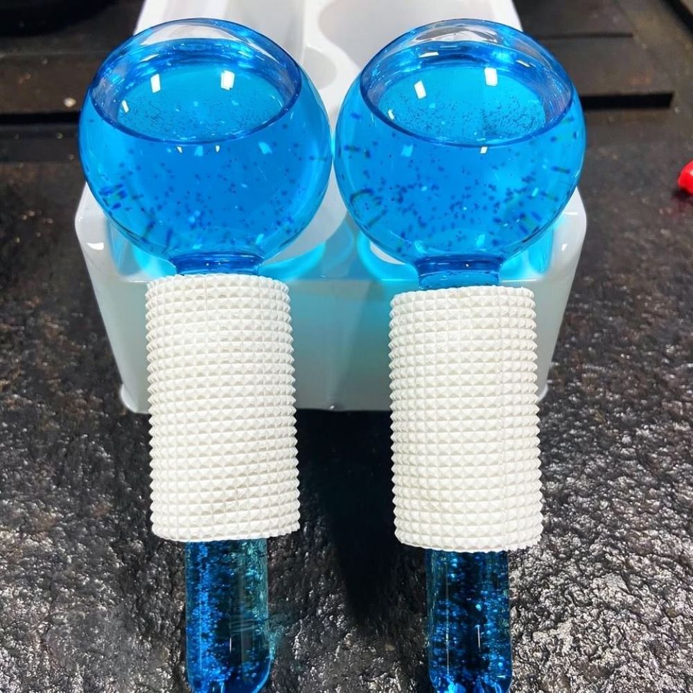 Esferas de hielo para masajes  - Face Ice Roller Puffiness reseña y precio