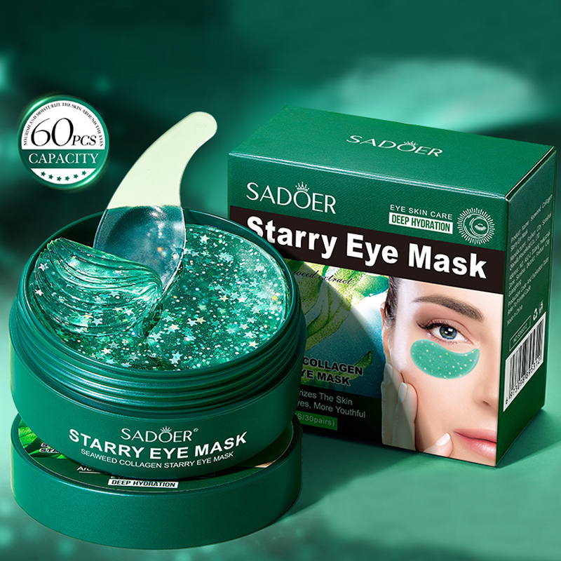 60 piezas/caja de mascarillas  - Collagen Under Eye Patches reseña y precio