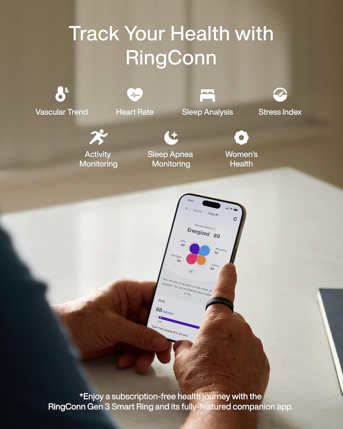 Anillo Inteligente RingConn Ge - Health Monitors reseña y precio
