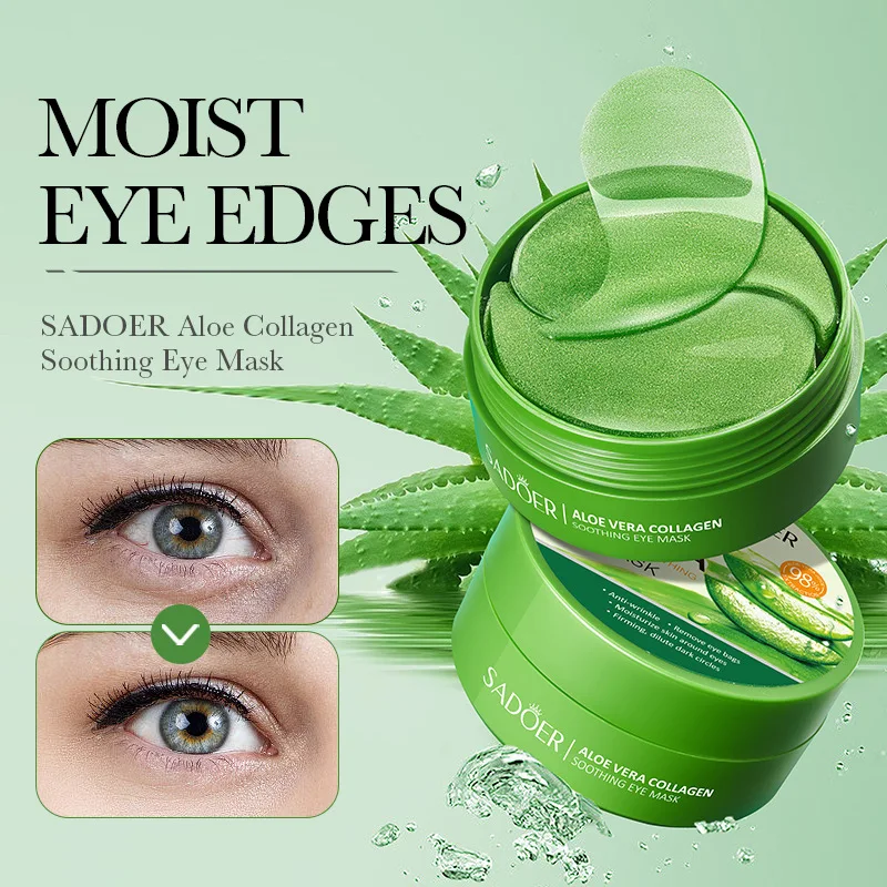 SAODER 60Pcs Parches de Ojos d - Collagen Under Eye Patches reseña y precio