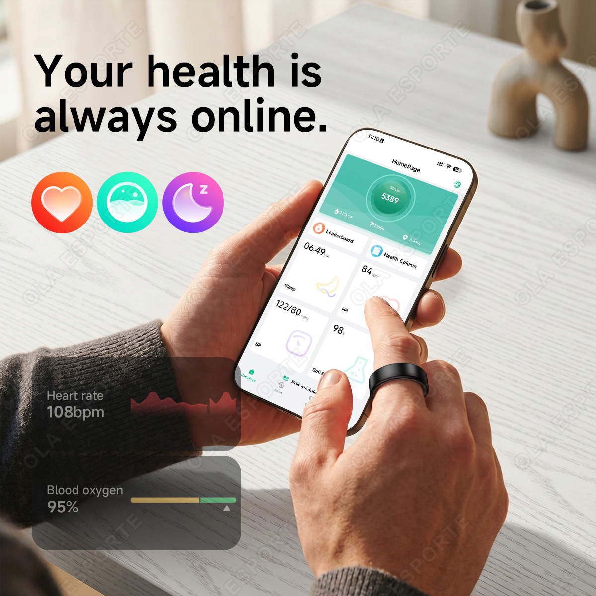 Anillo Inteligente R10 con Est - Health Monitors reseña y precio
