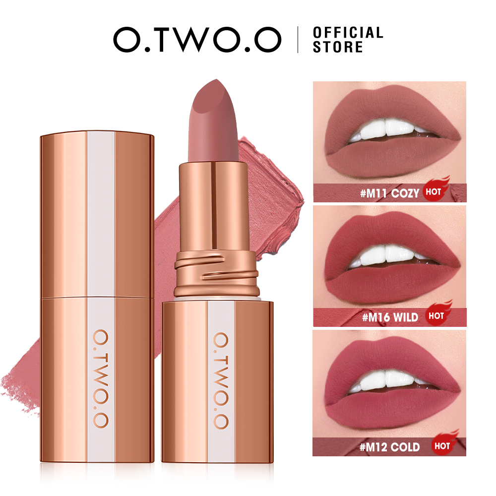 O.TWO.O-lápiz labial mate de l - Matte Velvet Lip Tint Long Lasting reseña y precio