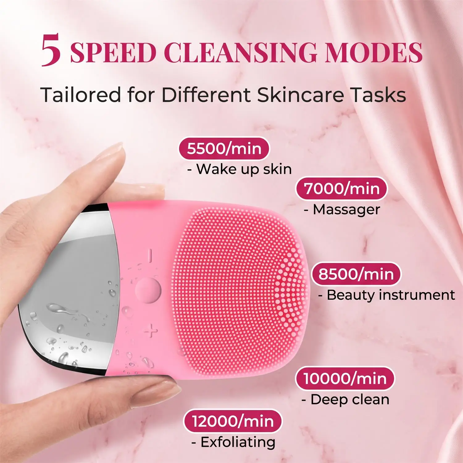 Cepillo de limpieza facial elé - Silicone Face Scrubber Electric reseña y precio